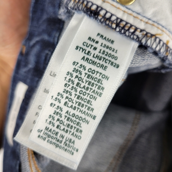 Frame Le High Straight Cuffed High Waist Jeans Ardmore - Picture 10 of 10